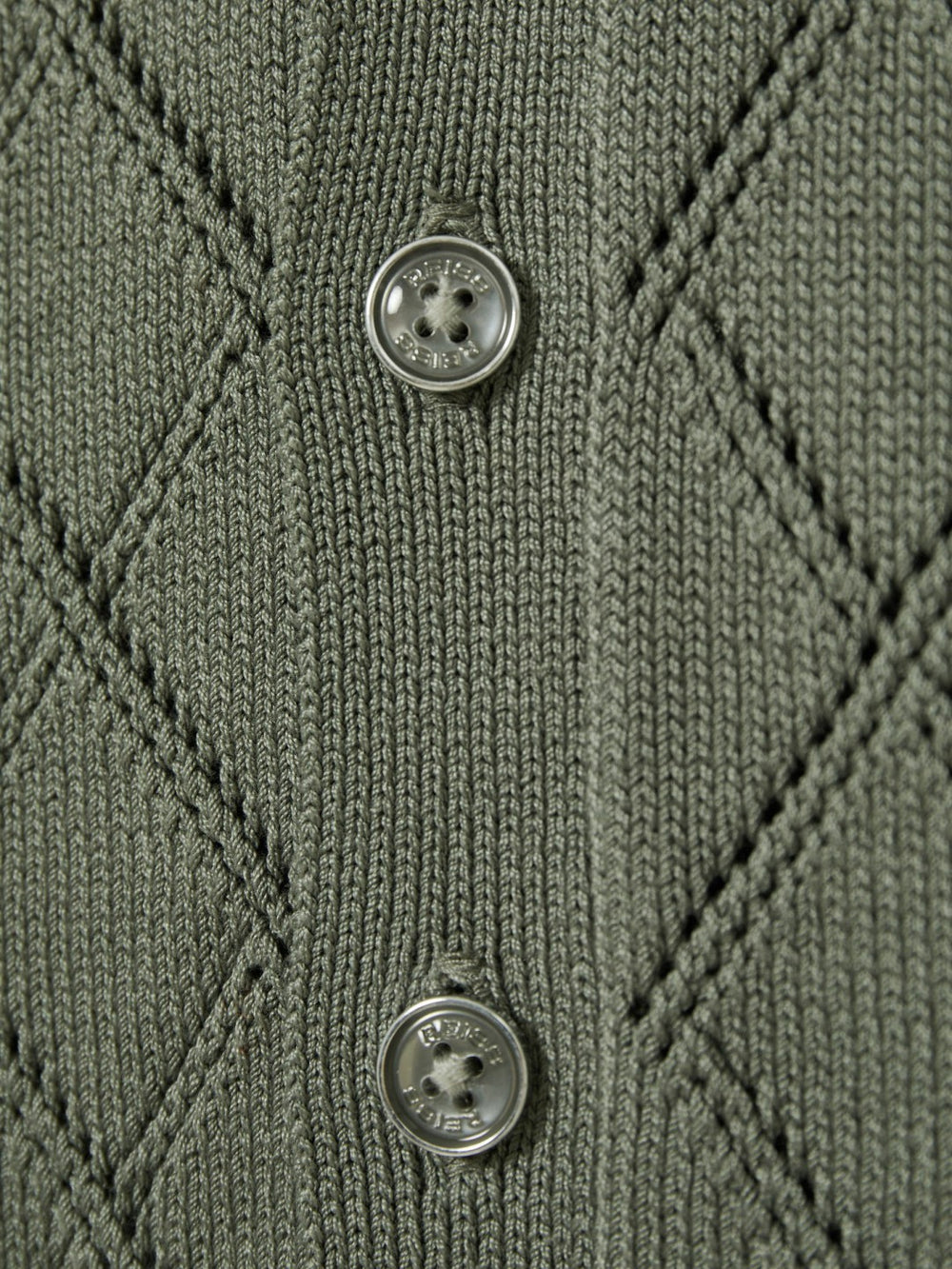 3-9 yrs Cotton Blend Diamond Knit Shirt Dark Sage | Children