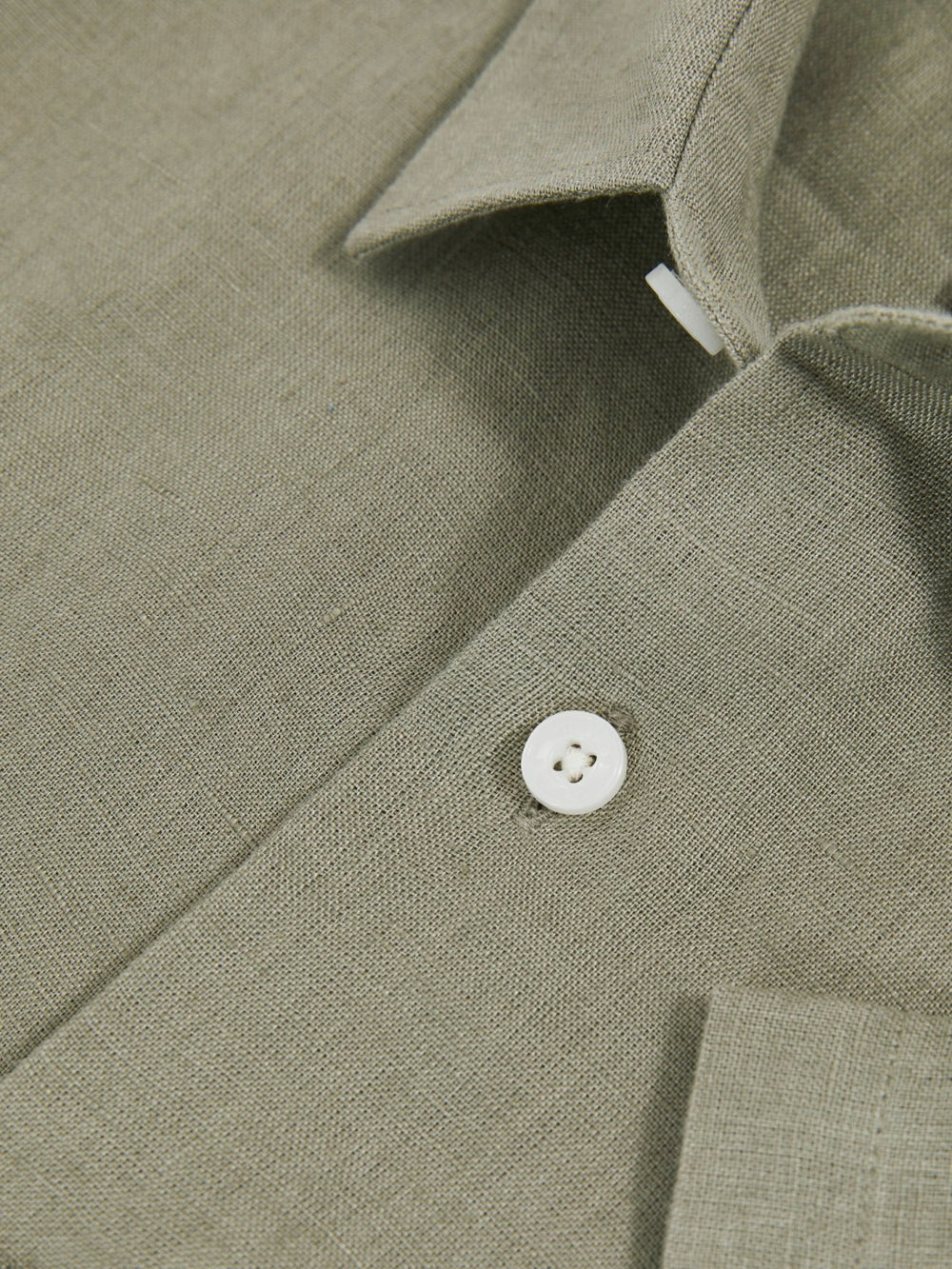 3-9 yrs Short Sleeve Linen Shirt Thyme Green | Children