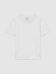 3-9 yrs Cotton Crew-Neck T-Shirt White | Children