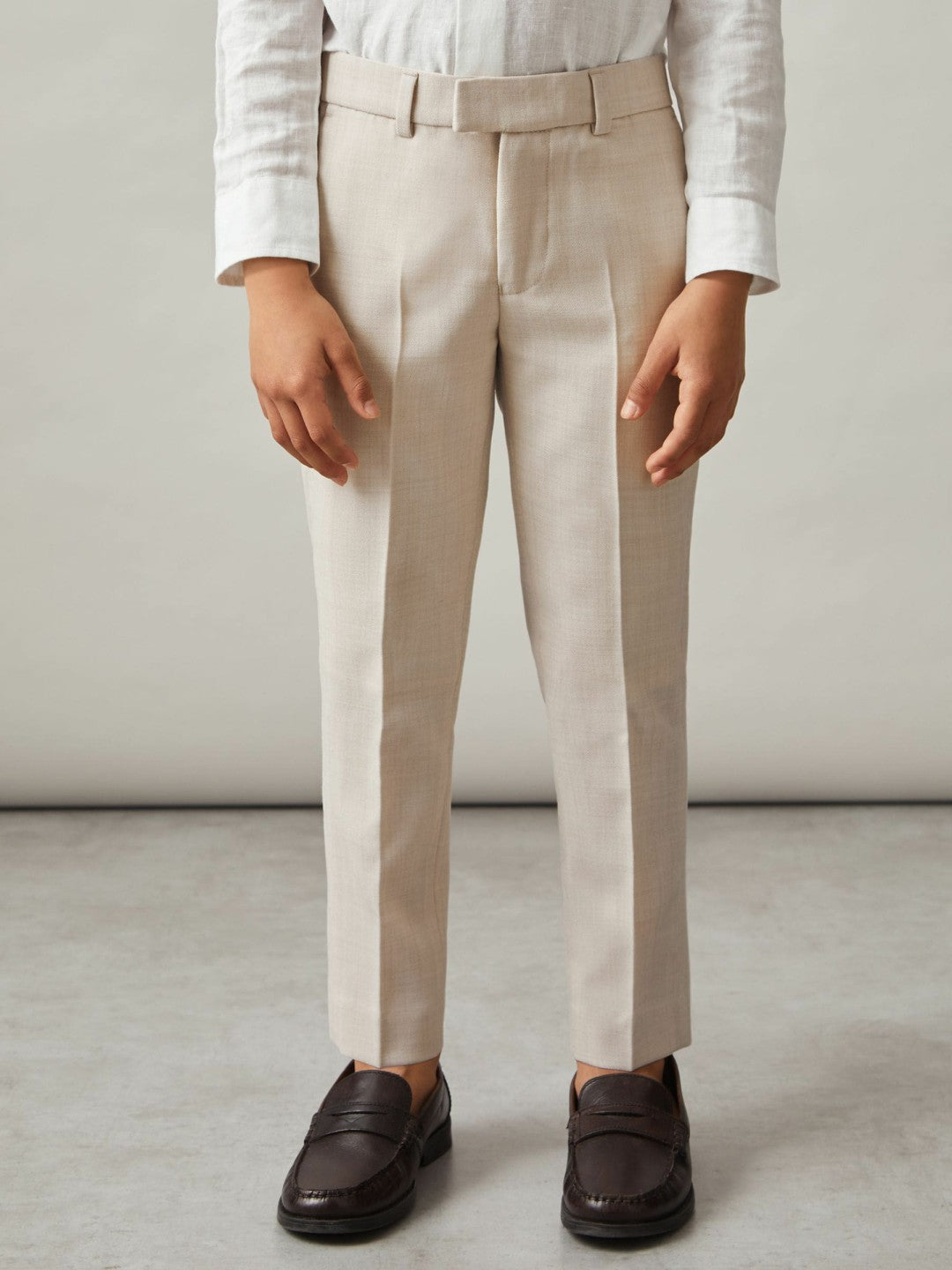 3-9 yrs Slim-Fit Trousers With Wool Stone | Children