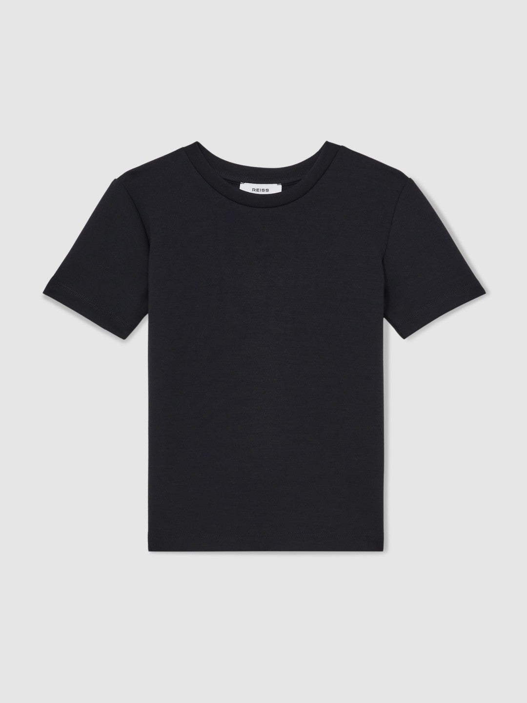 9-13 yrs Interlock-Jersey Crew-Neck T-Shirt Navy | Children