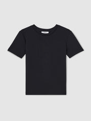 9-13 yrs Interlock-Jersey Crew-Neck T-Shirt Navy | Children