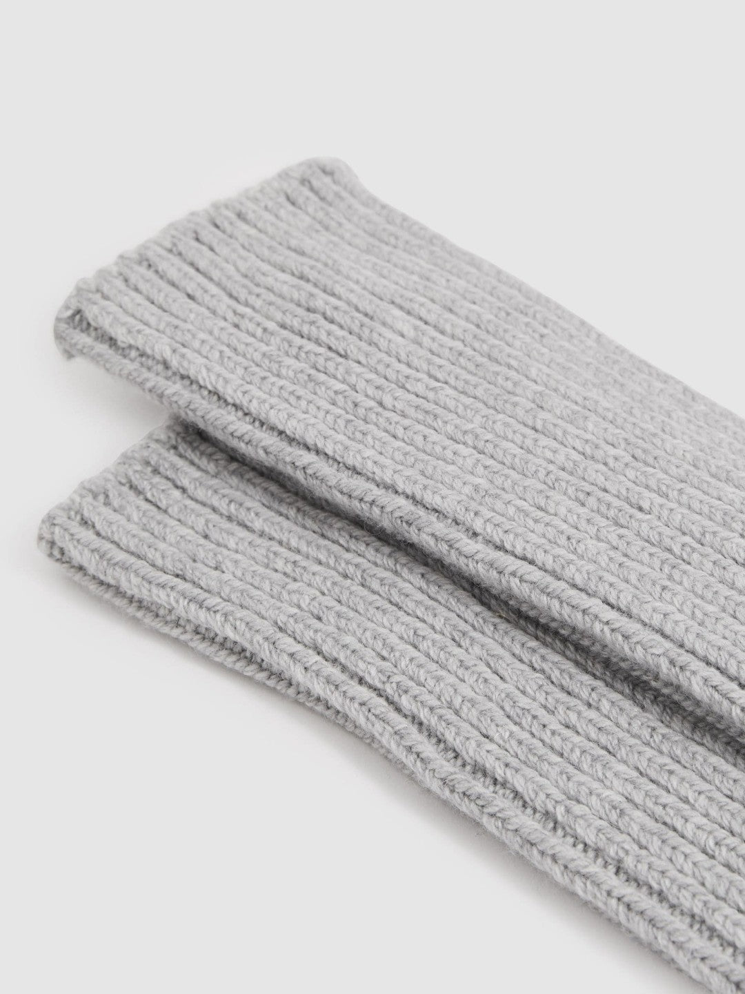 Rib-Knit Socks With Cashmere Grey | Womens