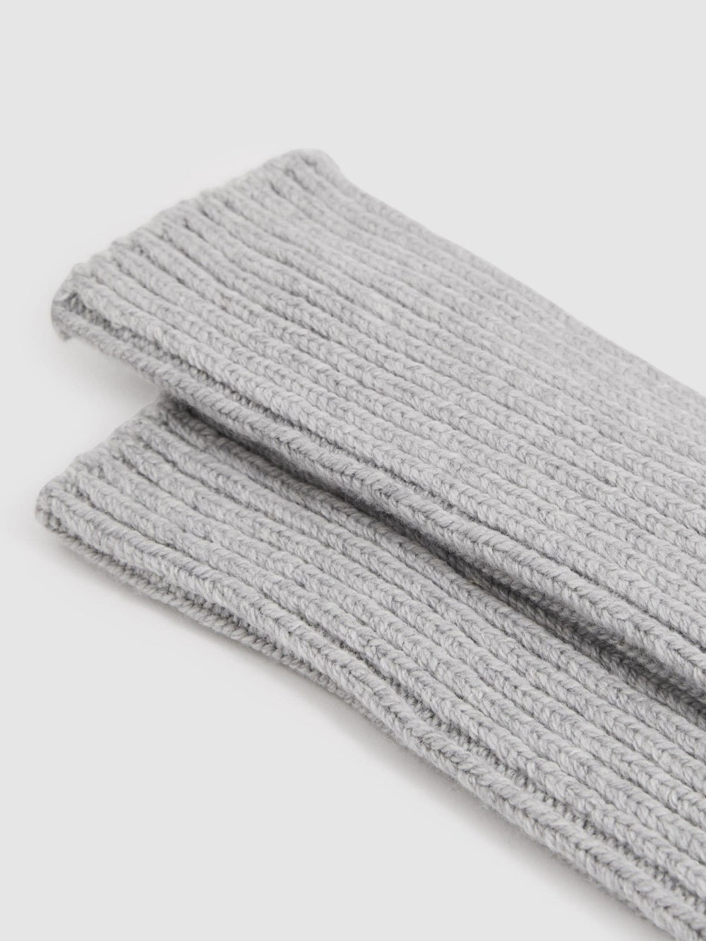 Rib-Knit Socks With Cashmere Grey | Womens