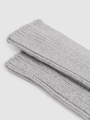 Rib-Knit Socks With Cashmere Grey | Womens