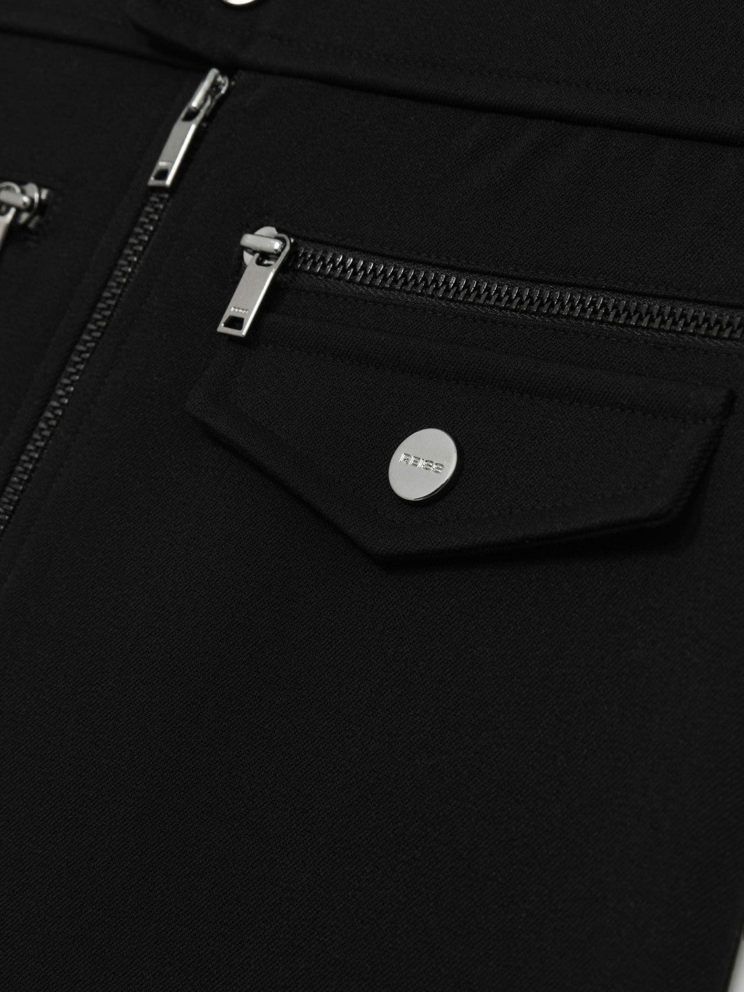 4-9 yrs Piqué Zip-Detail Mini Skirt Black | Children