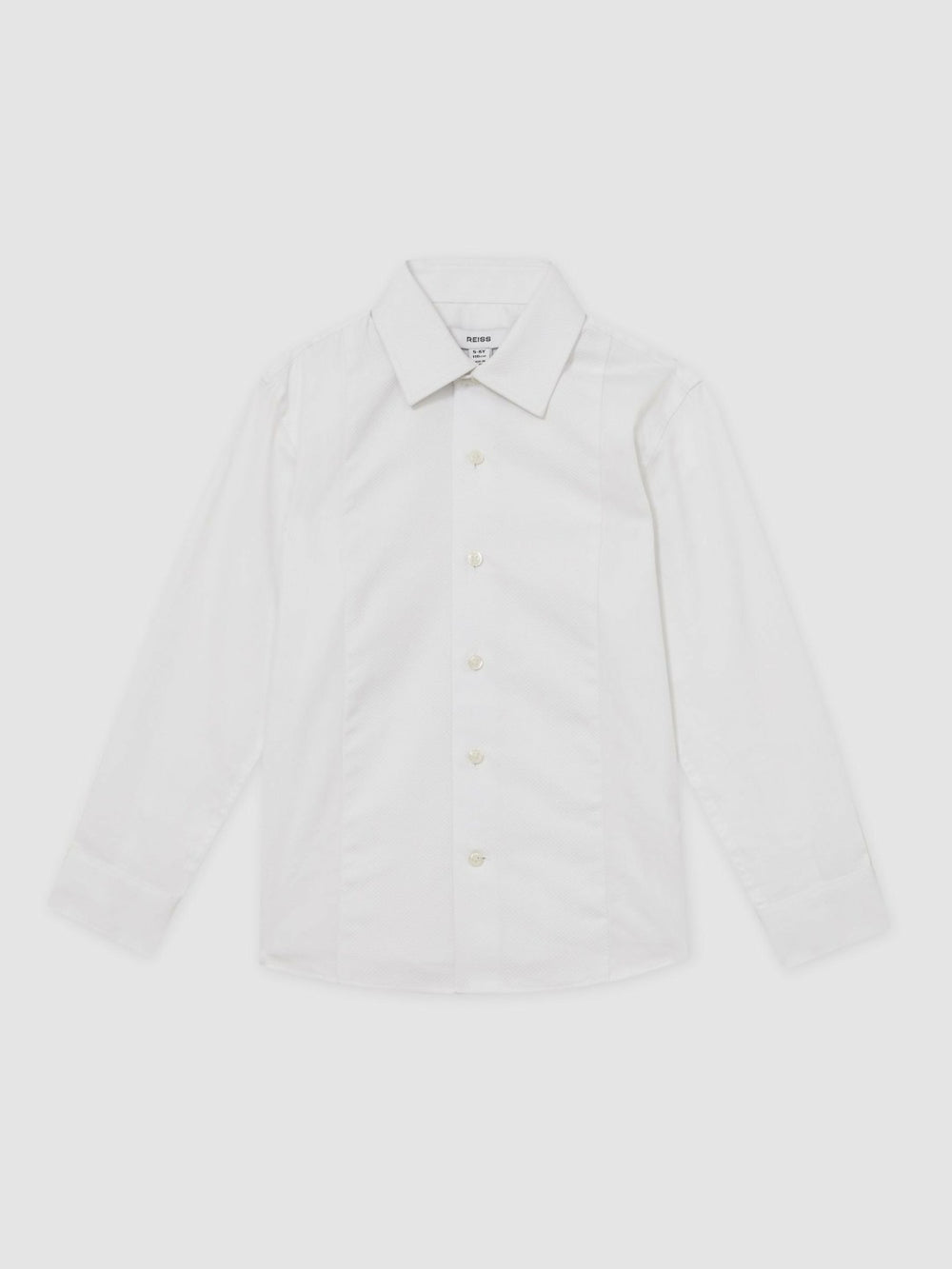 9-13 yrs Cotton Slim-Fit Dinner Shirt White | Children