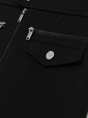 13-14 yrs Piqué Zip-Detail Mini Skirt Black | Children