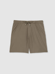 Textured Drawstring Shorts Mocha Brown | Mens