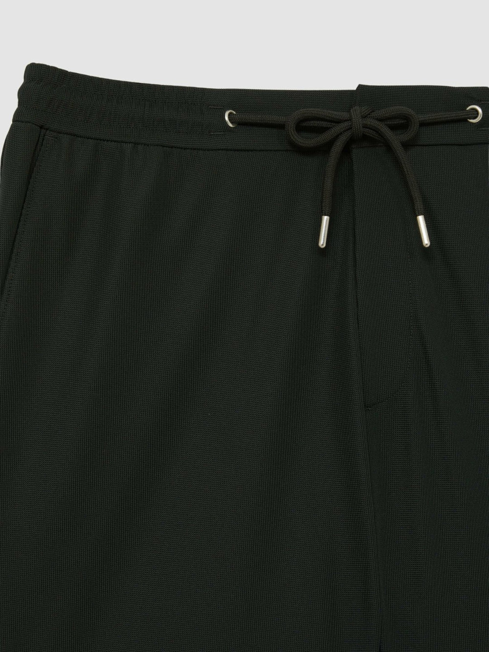 Textured Drawstring Shorts Dark Green | Mens