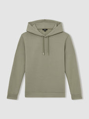 Interlock Jersey Drawstring Hoodie Sage | Mens