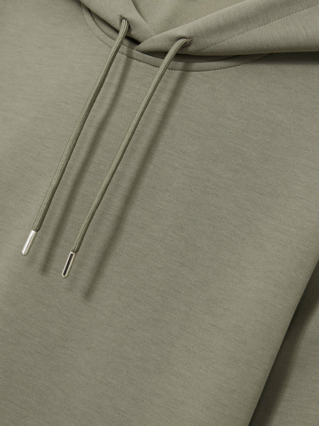 Interlock Jersey Drawstring Hoodie Sage | Mens