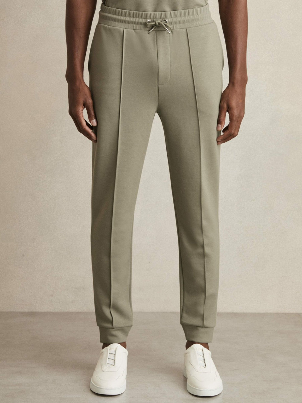 Drawstring Jersey Joggers Sage | Mens