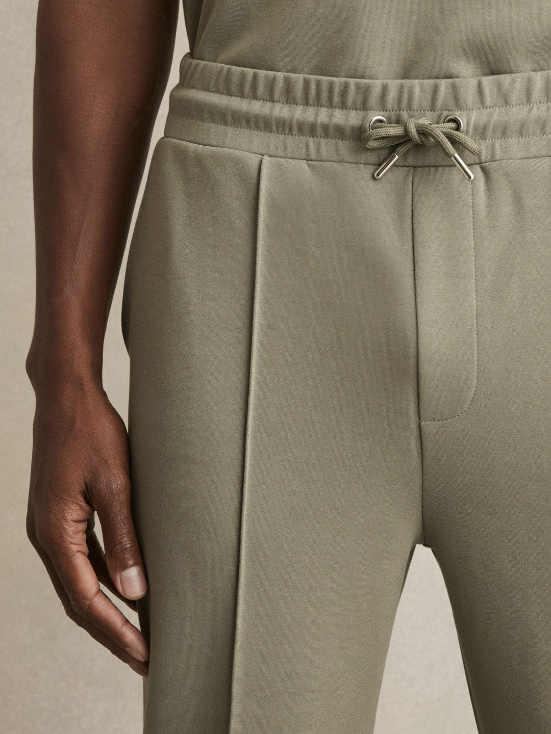 Drawstring Jersey Joggers Sage | Mens