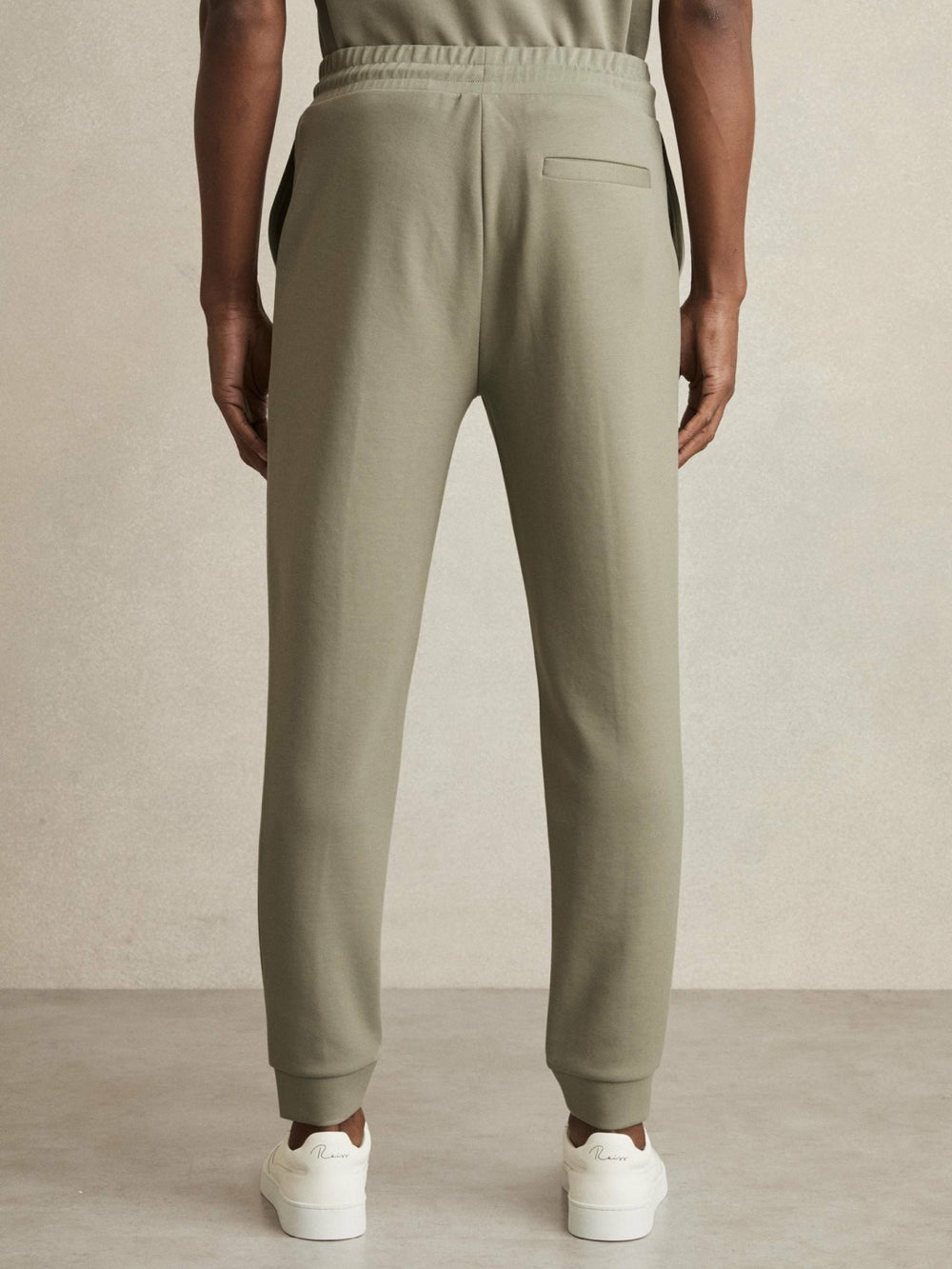 Drawstring Jersey Joggers Sage | Mens