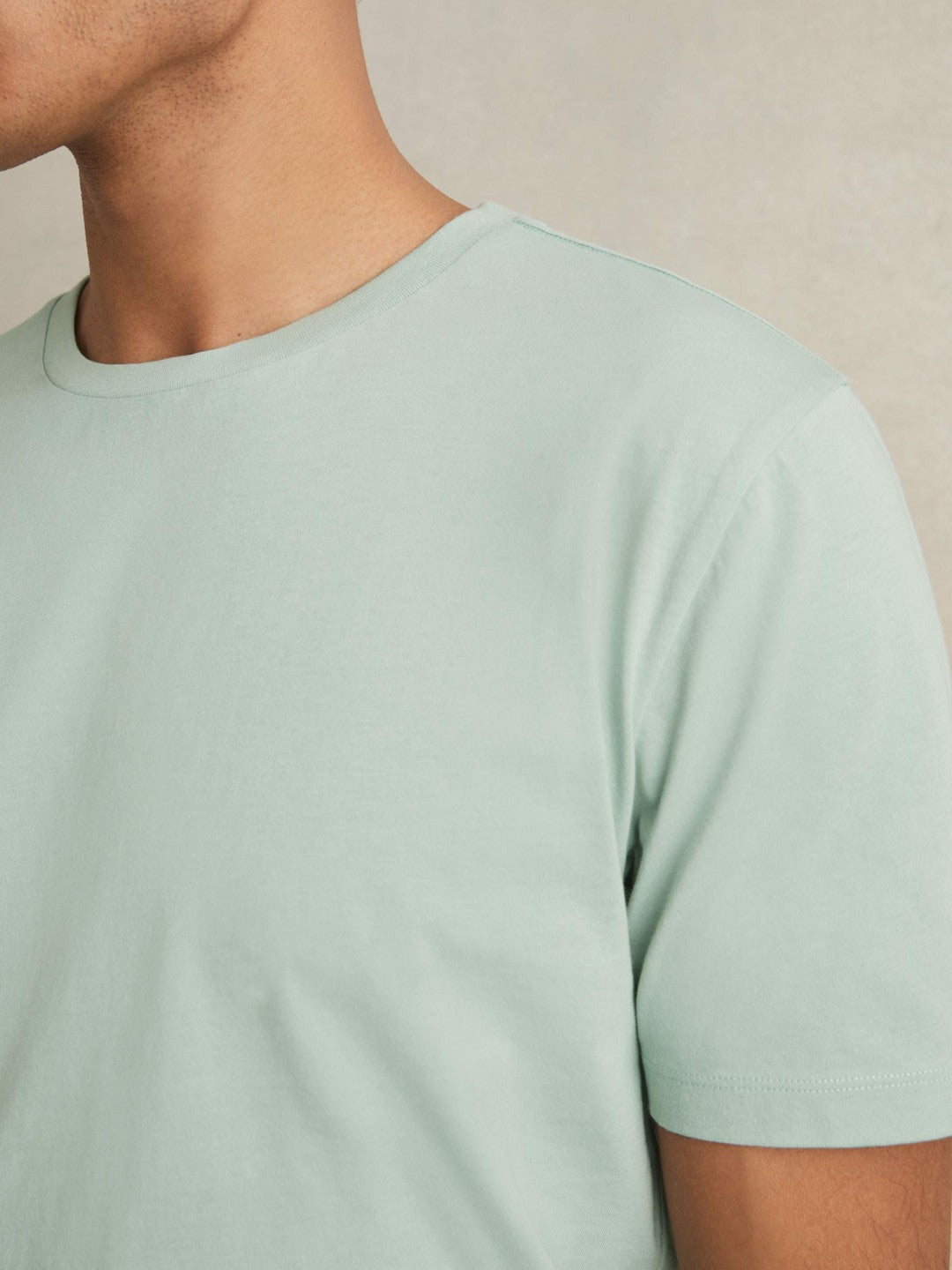 Cotton Crew Neck T-Shirt  | Mens