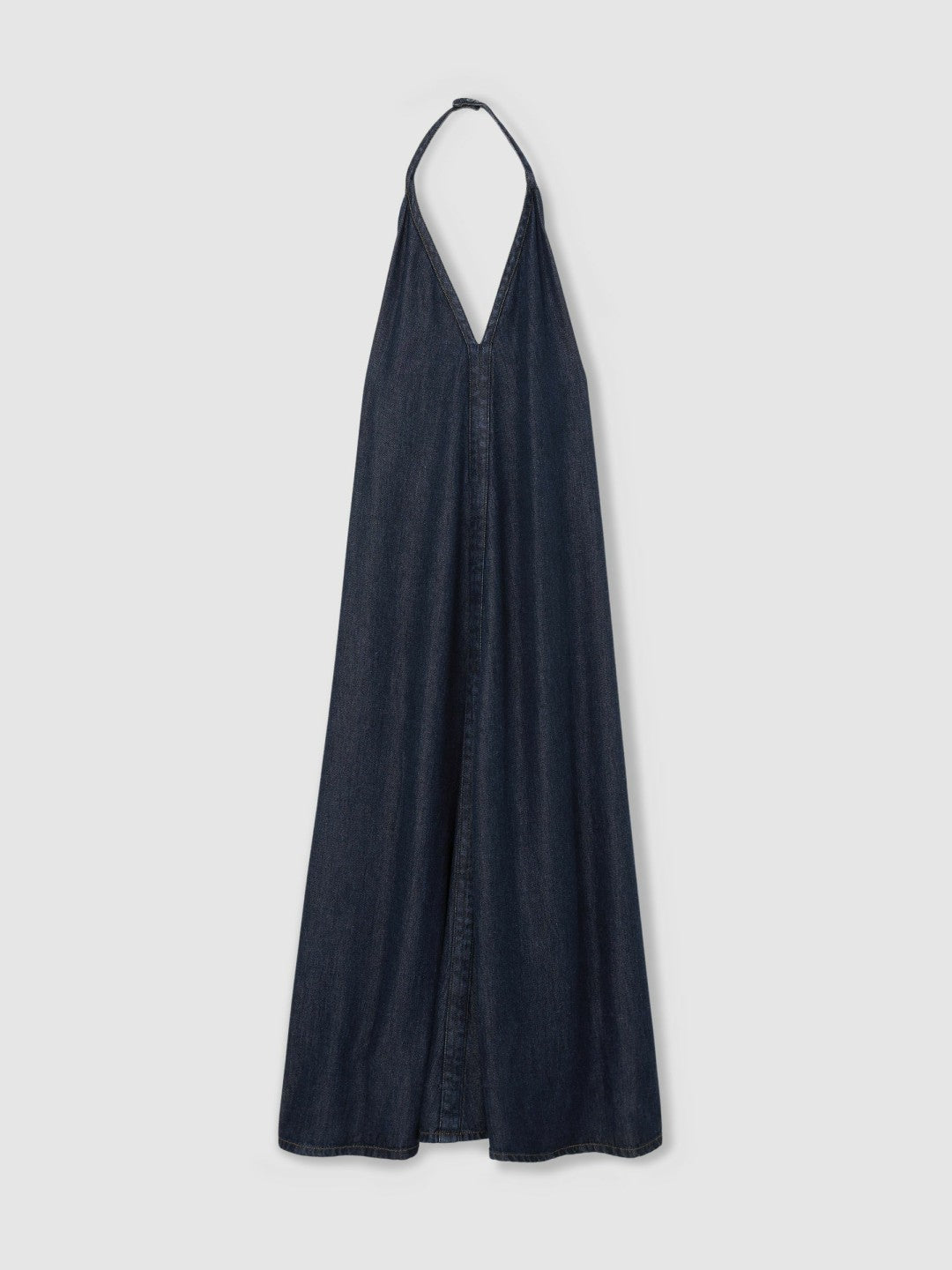 Denim Halterneck Maxi Dress Indigo | Womens