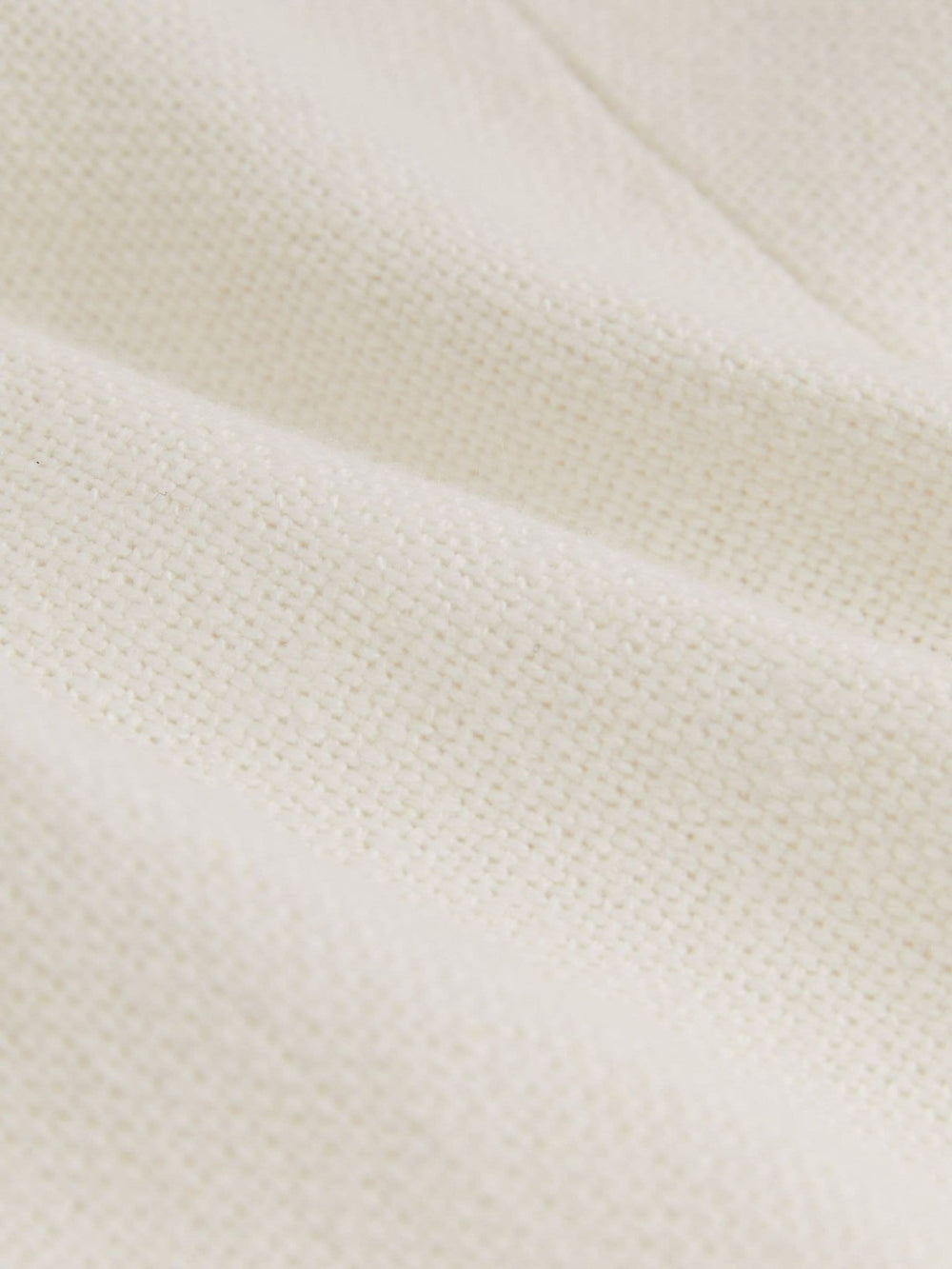 Petite Linen-Blend Double-Breasted Suit Jacket White | Womens