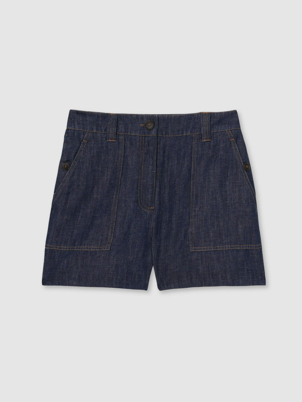 Linen Shorts Indigo | Womens