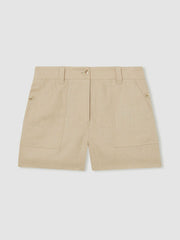 Linen Shorts Neutral | Womens