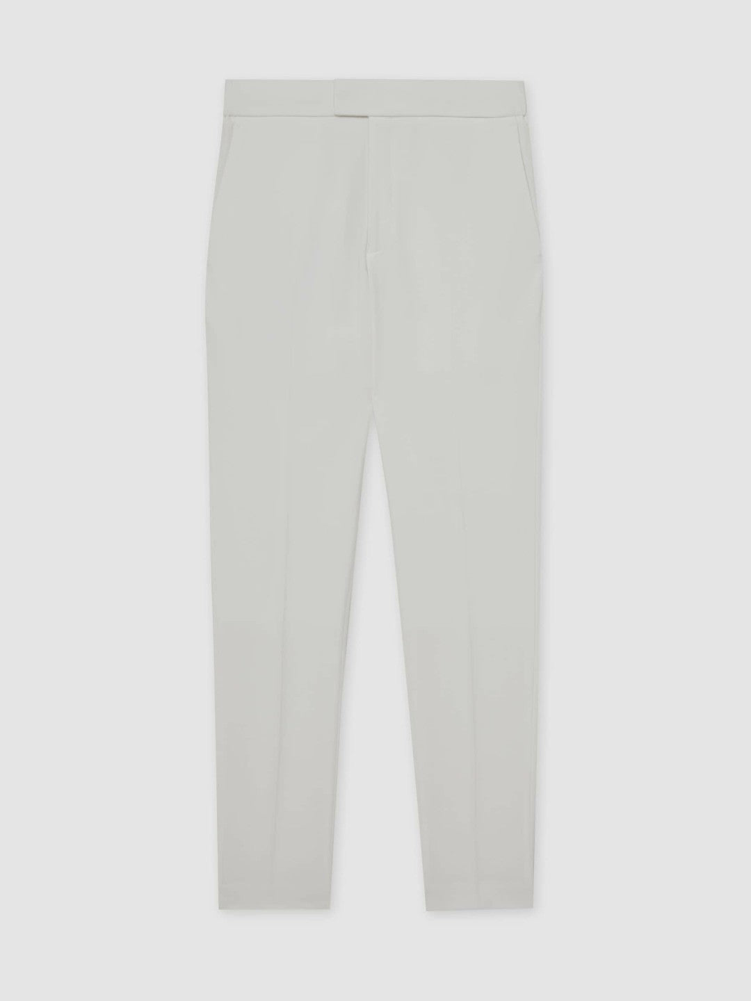 Slim-Fit Internal-Drawstring Trousers White | Mens