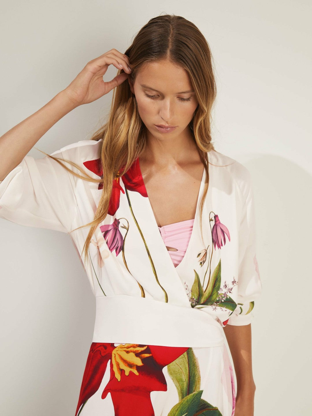 | NYBG Floral-Print Maxi Dress Ivory | Womens