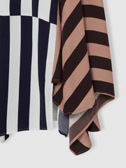 13-14 yrs Stripe-Print Handkerchief Dress Multi | Children