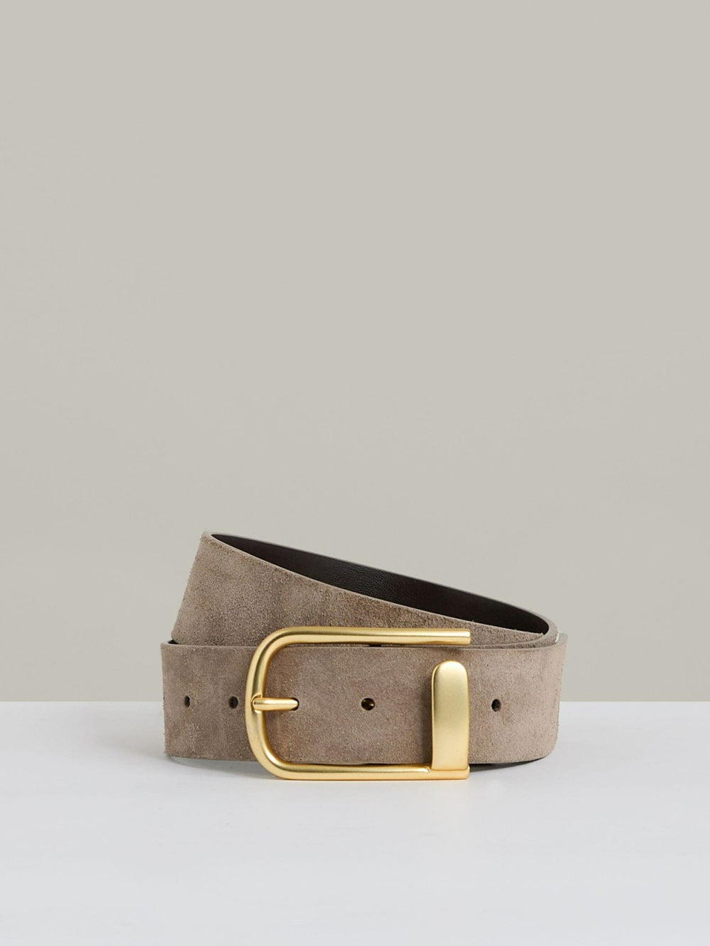 Leather Half Keeper Belt Grey | Womens