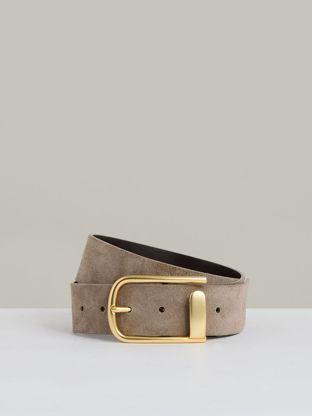 Leather Half Keeper Belt Grey | Womens