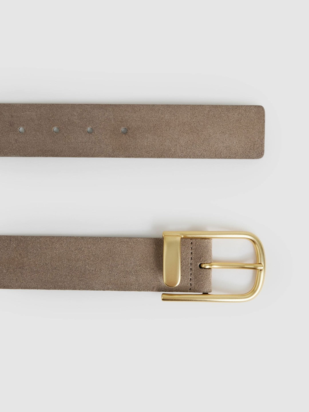 Leather Half Keeper Belt Grey | Womens