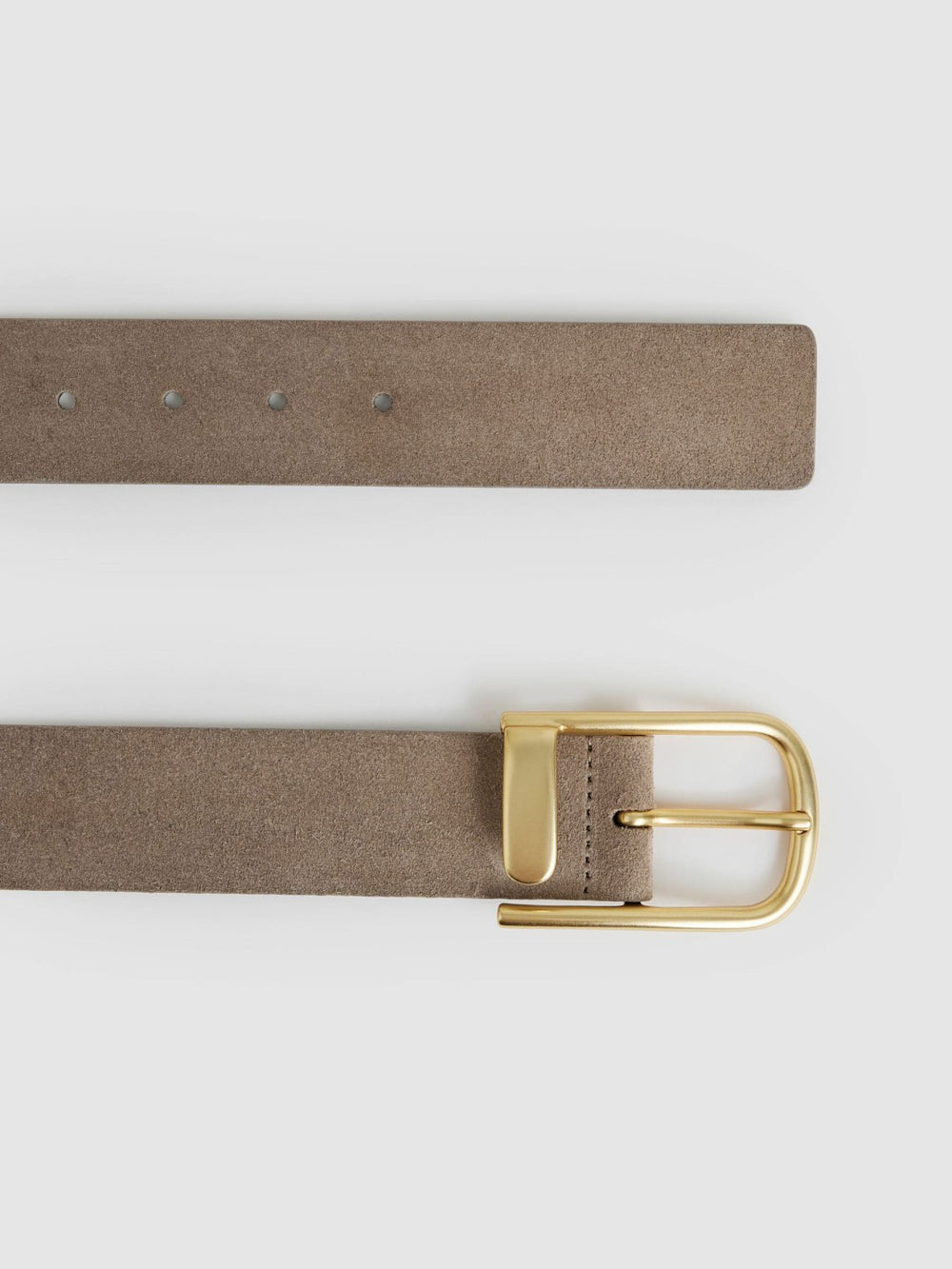 Leather Half Keeper Belt Grey | Womens