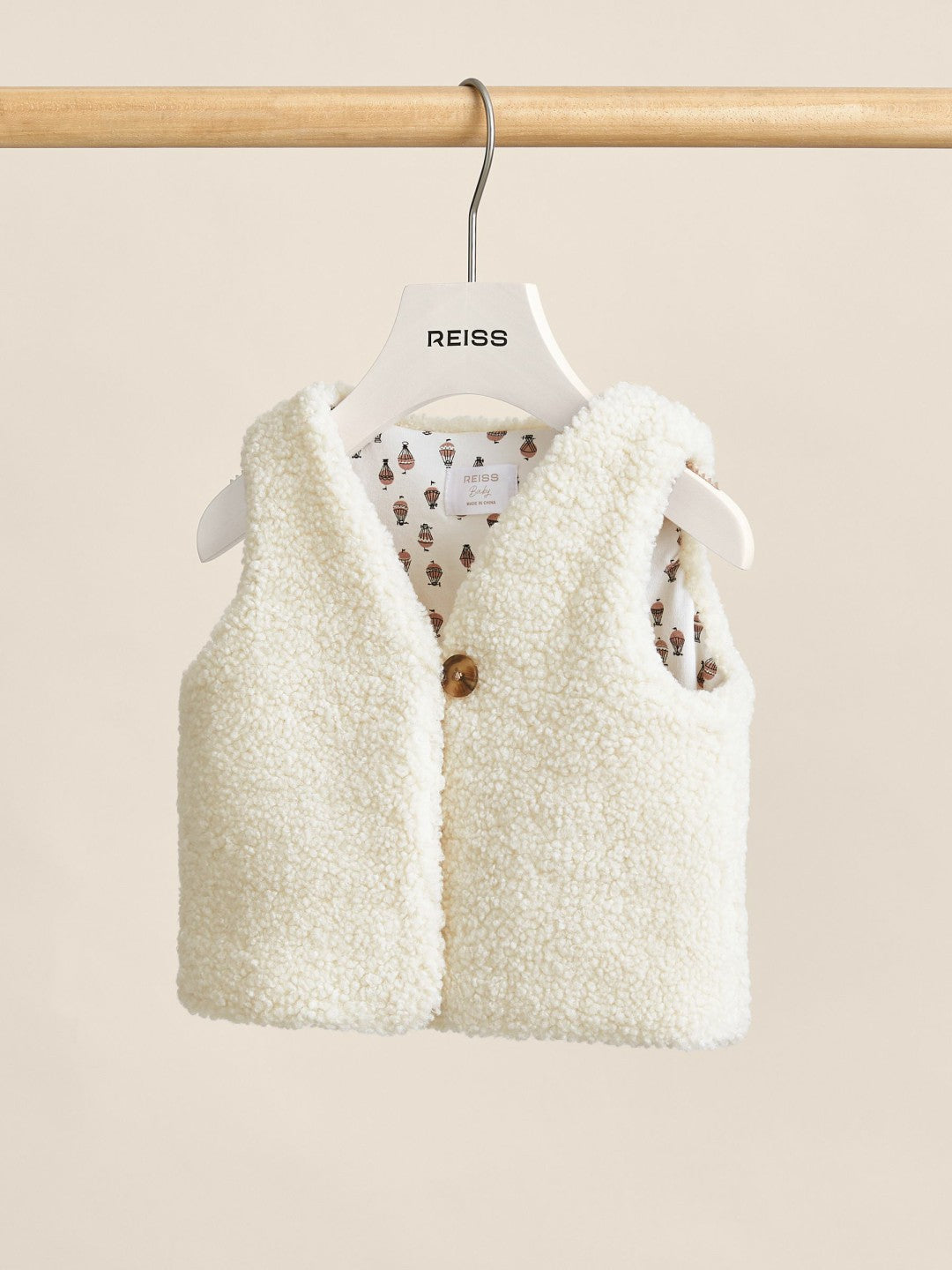 Lined Fleece Gilet Ivory | Children