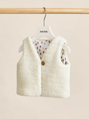 Lined Fleece Gilet Ivory | Children