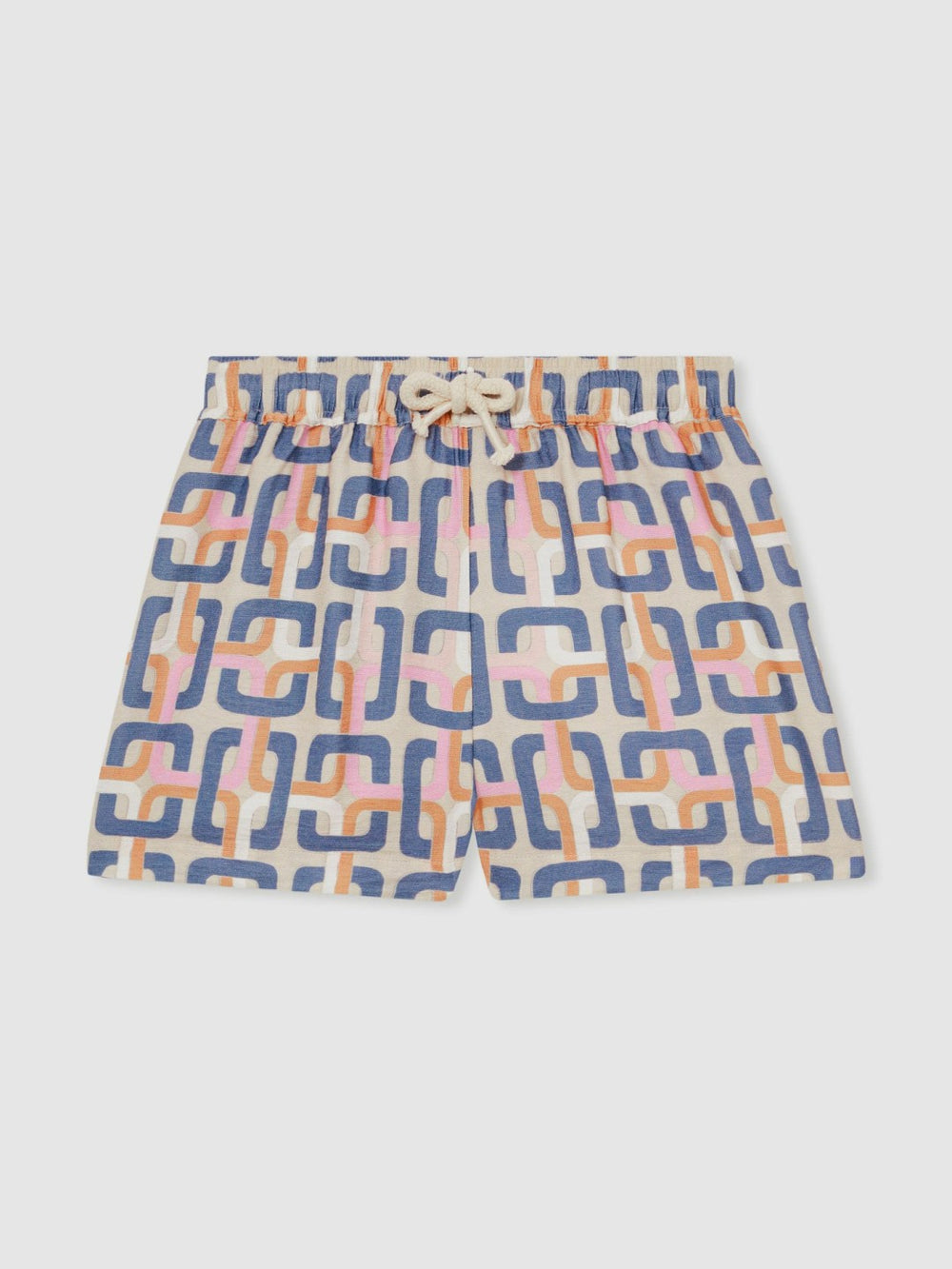9-13 yrs Geometric Chain Print Shorts Multi | Children