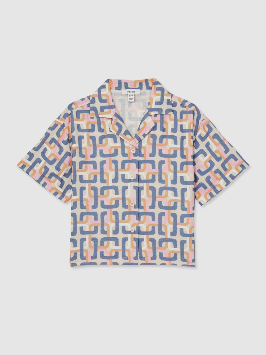 9-13 yrs Geometric Chain Print Shirt Multi | Children