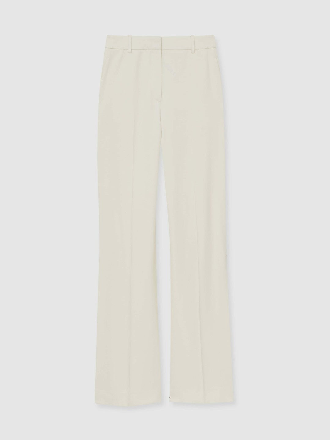 Petite Wide Leg Tailored Trousers Cream | Womens