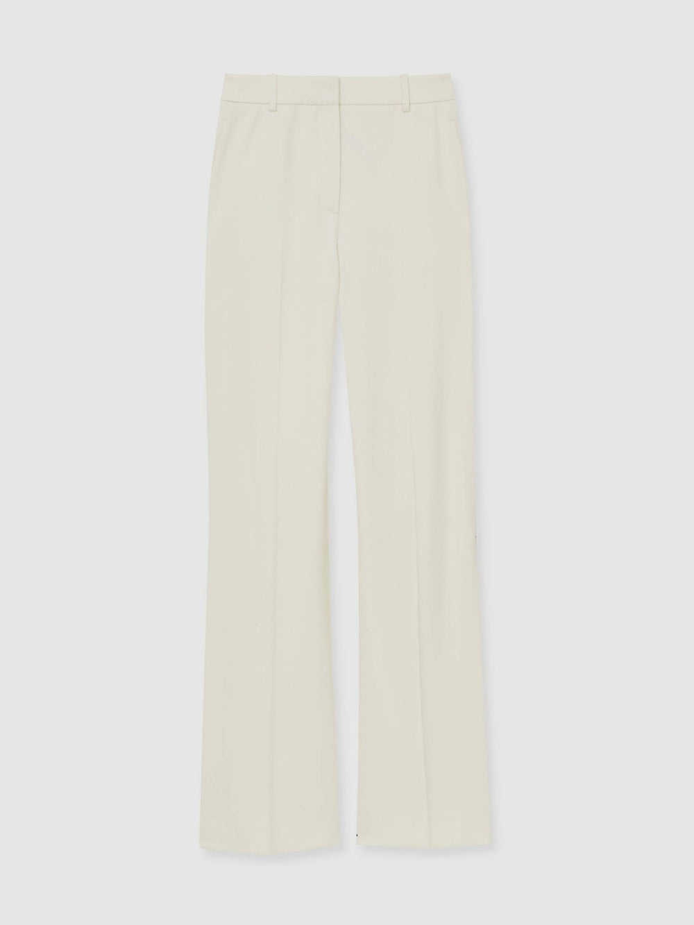 Petite Wide Leg Tailored Trousers Cream | Womens