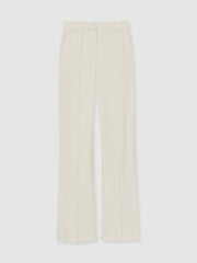 Wide Leg Tailored Trousers Cream | Womens