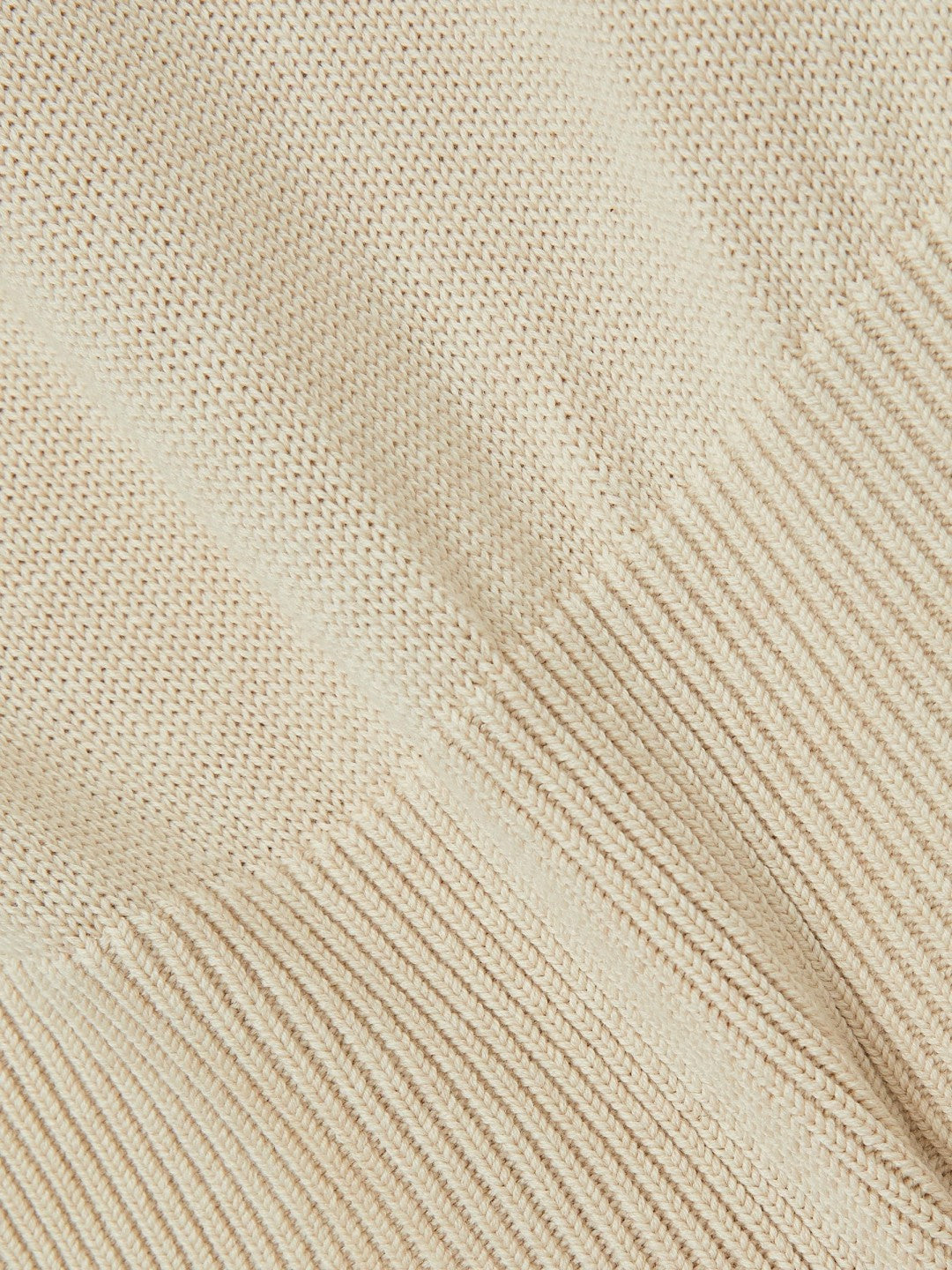 Cotton And Wool Crew-Neck Top Neutral | Womens