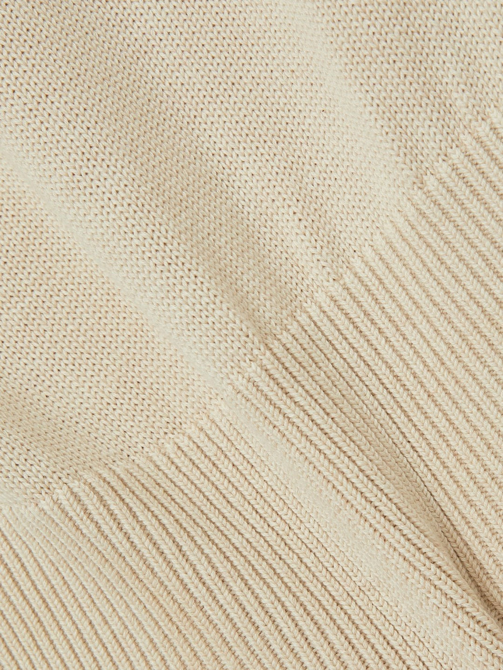 Cotton And Wool Crew-Neck Top Neutral | Womens