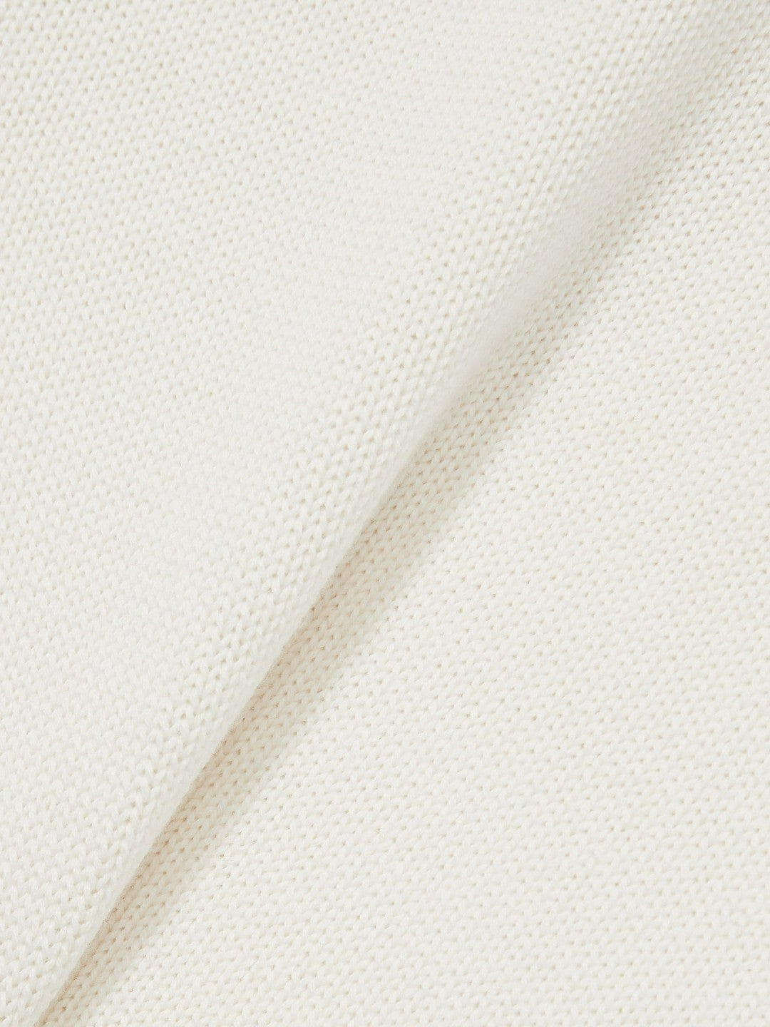 Cotton And Wool Crew-Neck Top Ivory | Womens