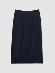 Tailored Midi Suit Skirt Navy | Womens