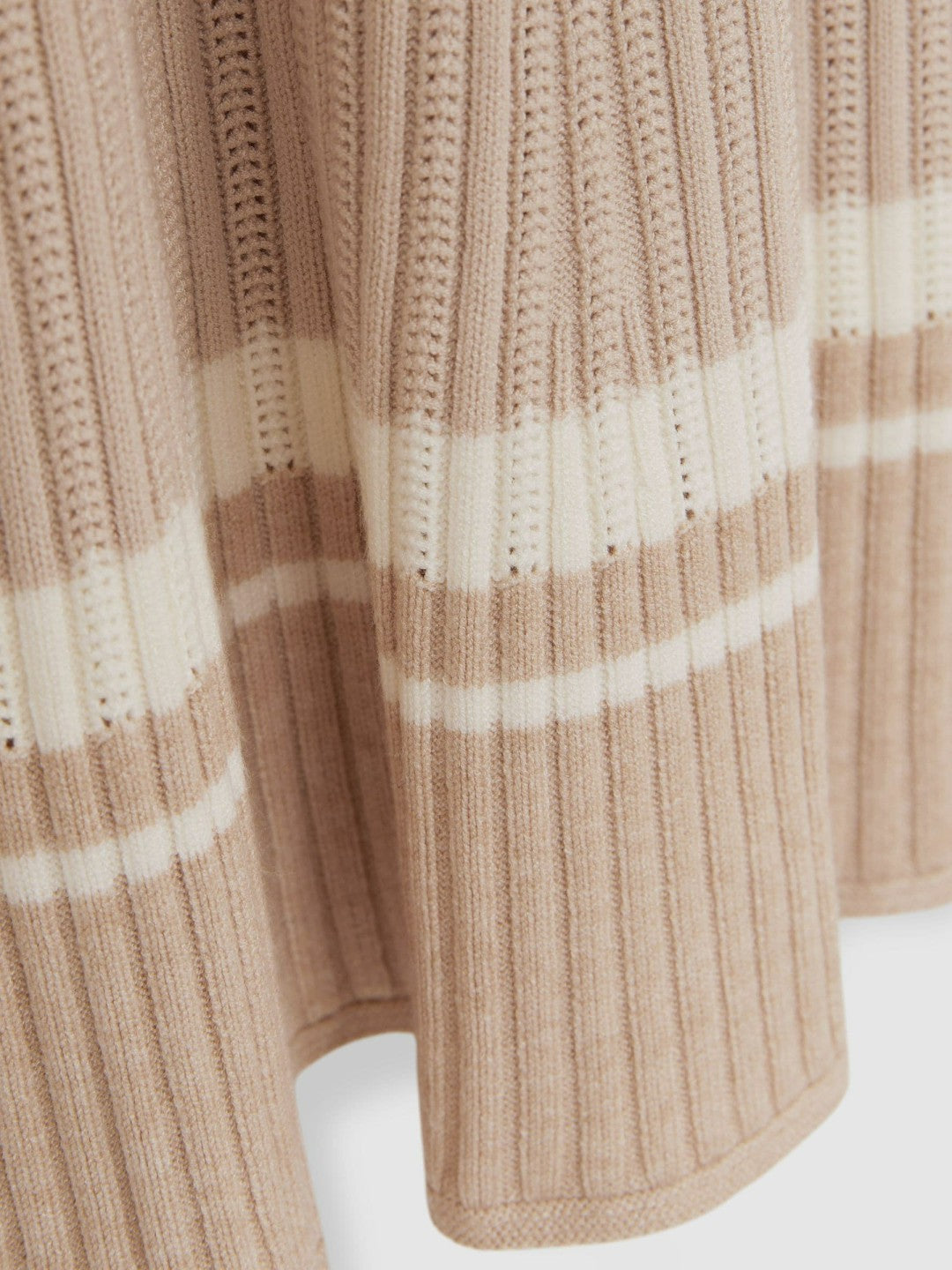 4-9 yrs Rib-Knit Pointelle Flared Dress Pale Pink | Children