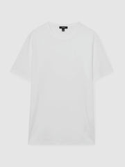 Mercerised-Cotton Crew-Neck T-Shirt White | Mens