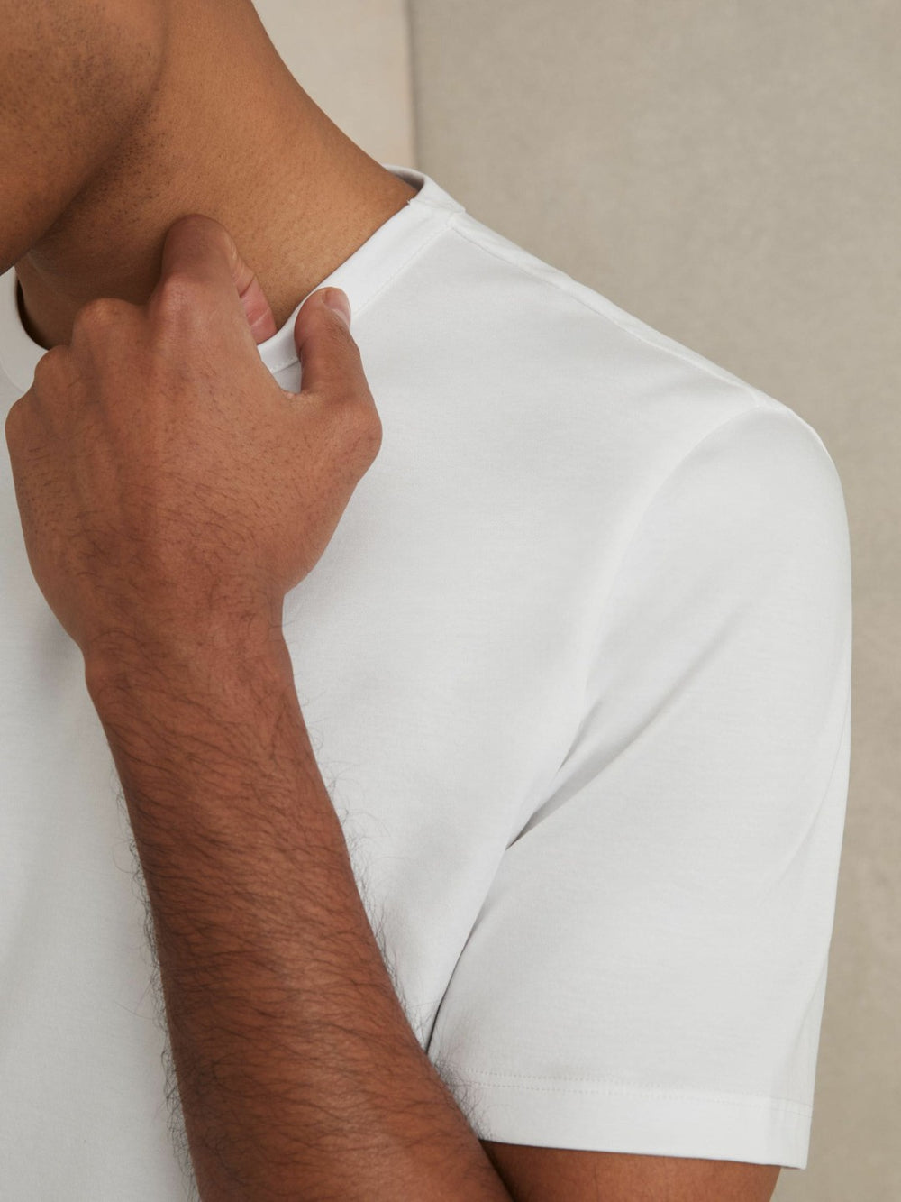 Mercerised-Cotton Crew-Neck T-Shirt White | Mens