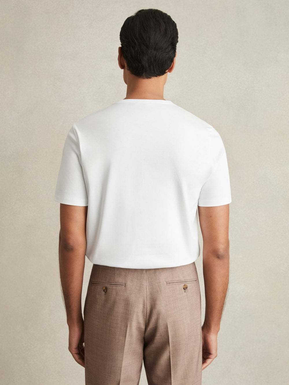 Mercerised-Cotton Crew-Neck T-Shirt White | Mens