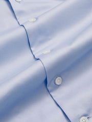 3-9 yrs Slim-Fit Cotton Shirt Soft Blue | Children