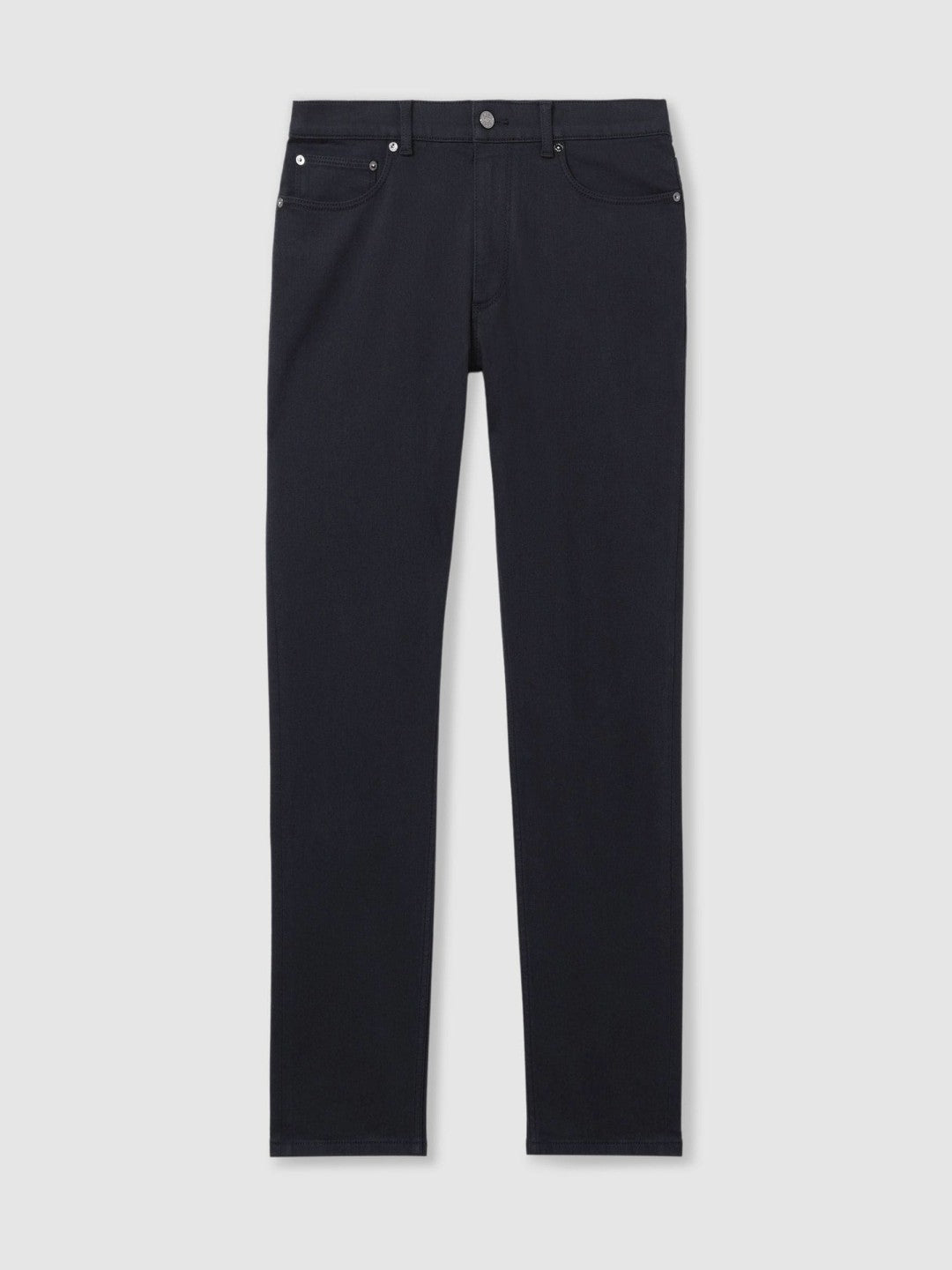 Cotton-Stretch Slim-Fit Jeans Navy | Mens