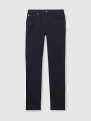 Cotton-Stretch Slim-Fit Jeans Navy | Mens