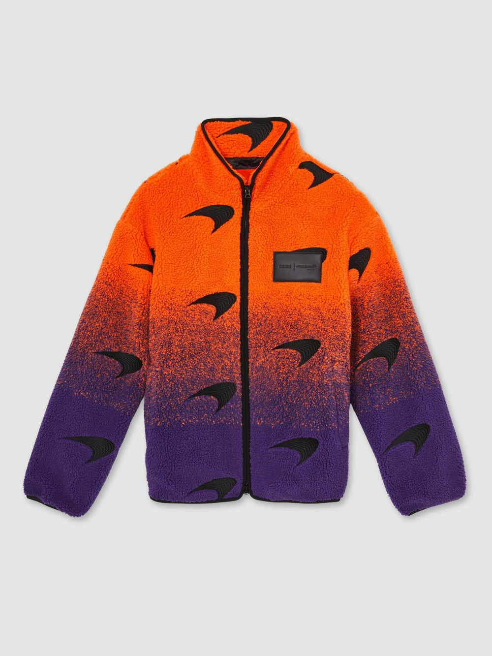 Unisex Fit McLaren F1 Team Ombré Fleece Jacket Papaya Orange/Purple | Mens